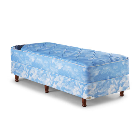 CONJUNTO PIERO DE RESORTES MODELO CORONA REAL 90x160x26