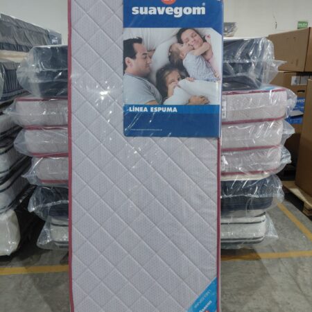 COLCHON SUAVEGOM ESPUMA MODELO FASHION 80X190X18