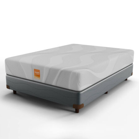 CONJUNTO SENSORIAL ESPUMA MODELO FIT MEMORY DE 140X190X26 (21 cm.de espuma de 50 kilos de densidad + 5 cm. de espuma viscoelastica)